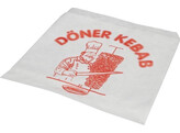 Hamburgerzakje Rood  Doner Kebab  16x16cm 2x500st