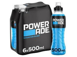 Powerade Mountain Blast Blauw PET 50cl